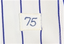 1975 Jerry Morales Chicago Cubs Signed Game Worn Home Jersey (MEARS LOA/JSA)