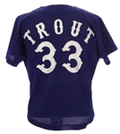 1978-81 Steve Trout Chicago White Sox Game Worn Road Jersey (MEARS LOA)