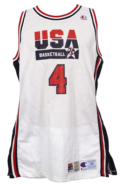 1992 Christian Laettner USA Basketball Home Jersey (MEARS LOA)