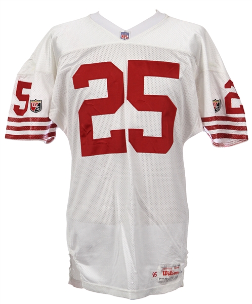 Lot Detail - 1995 Eric Davis San Francisco 49ers Game Worn Road Jersey ...