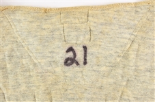 1947-59 Warren Spahn Boston/Milwaukee Braves Game Worn Undershirt (MEARS LOA) Warren Spahn Estate