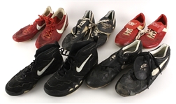 1980s-90s Game Worn Baseball Cleats & Basketball Sneakers Collection - Lot of 5 Pair w/ 2 Signed (MEARS LOA)