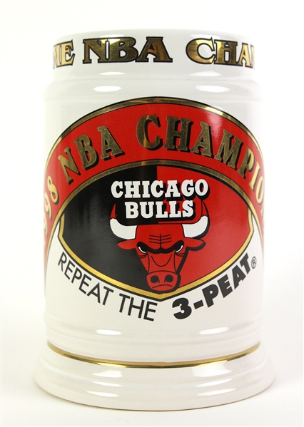 1998 Chicago Bulls Six Time NBA Champions Repeat The 3-Peat Ceramic Mug