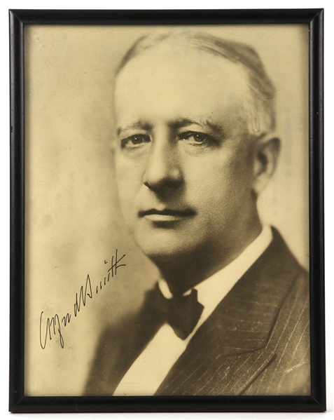 1920s Al Smith New York Governor Signed 8" x 10" Framed Photo Facsimile