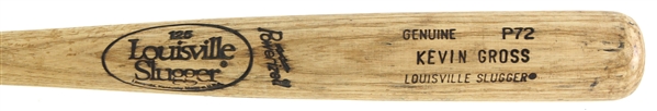 1986-89 Kevin Gross Phillies/Expos Louisville Slugger Professional Model Game Used Bat (MEARS LOA)