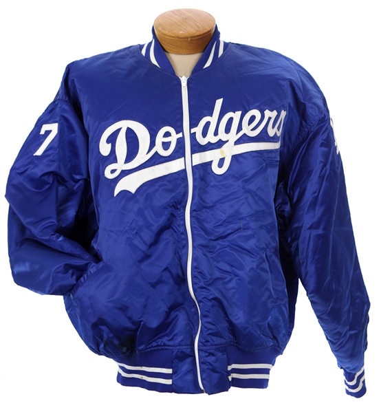 1990s Eric Gregg Los Angeles Dodgers Signed Quilted Jacket (JSA)