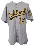 2000 Ben Grieve Oakland Athletics Signed Game Worn Road Jersey (MEARS LOA)