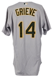 2000 Ben Grieve Oakland Athletics Signed Game Worn Road Jersey (MEARS LOA)