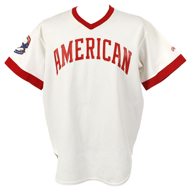 1980s Jim Fregosi Cracker Jack Old Timers Baseball Classic Game Worn American League Jersey and Pants (MEARS LOA)