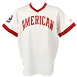 1980s Jim Fregosi Cracker Jack Old Timers Baseball Classic Game Worn American League Jersey and Pants (MEARS LOA)