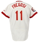 1980s Jim Fregosi Cracker Jack Old Timers Baseball Classic Game Worn American League Jersey and Pants (MEARS LOA)