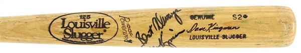 1984-85 Dave Kingman Oakland Athletics Signed Louisville Slugger Professional Model Game Used Bat (MEARS LOA/JSA)