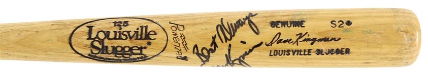 1984-85 Dave Kingman Oakland Athletics Signed Louisville Slugger Professional Model Game Used Bat (MEARS LOA/JSA)