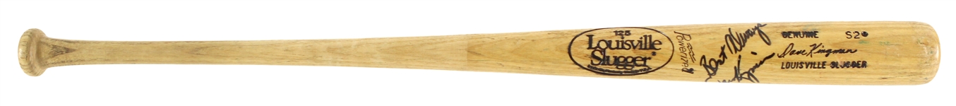 1984-85 Dave Kingman Oakland Athletics Signed Louisville Slugger Professional Model Game Used Bat (MEARS LOA/JSA)