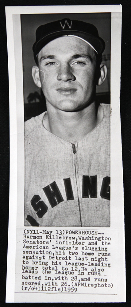 Lot Detail - 1959 Harmon Killebrew Washington Senators 3