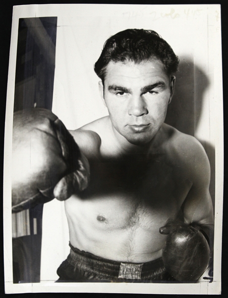 1938 Max Schmeling World Heavyweight Champion 6.5" x 8.5" Original Photo