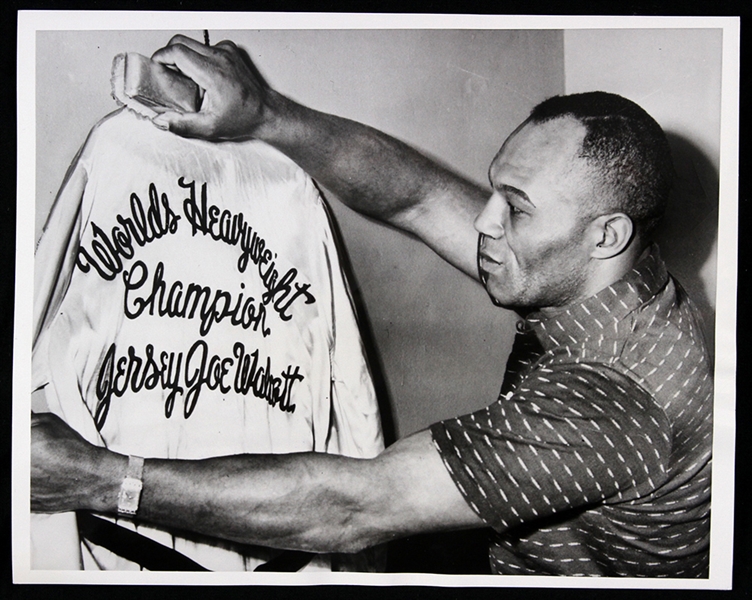 1953 Jersey Joe Walcott World Heavyweight Champion 7" x 9" Original Photo