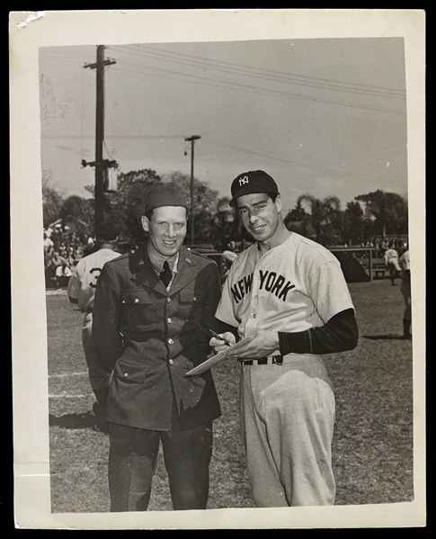 1940s Joe DiMaggio New York Yankees 8" x 10" Original Photo 