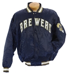 1999-2002 Warren Spahn Milwaukee Brewers Memorabilia Collection - Lot of 6 w/ Signed 2002 ASG Baseball, Jacket & Tickets (MEARS LOA/JSA) Warren Spahn Estate
