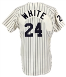 1984 Devon White Santurce Crabbers Game Worn Home Jersey (MEARS LOA)