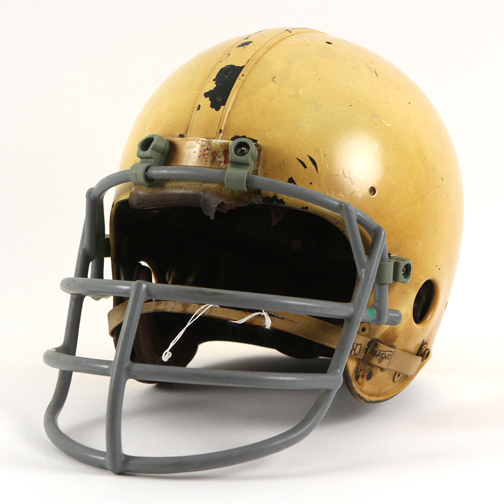 Lot Detail 1970s Game Worn Riddell Football Helmet Mears Loa