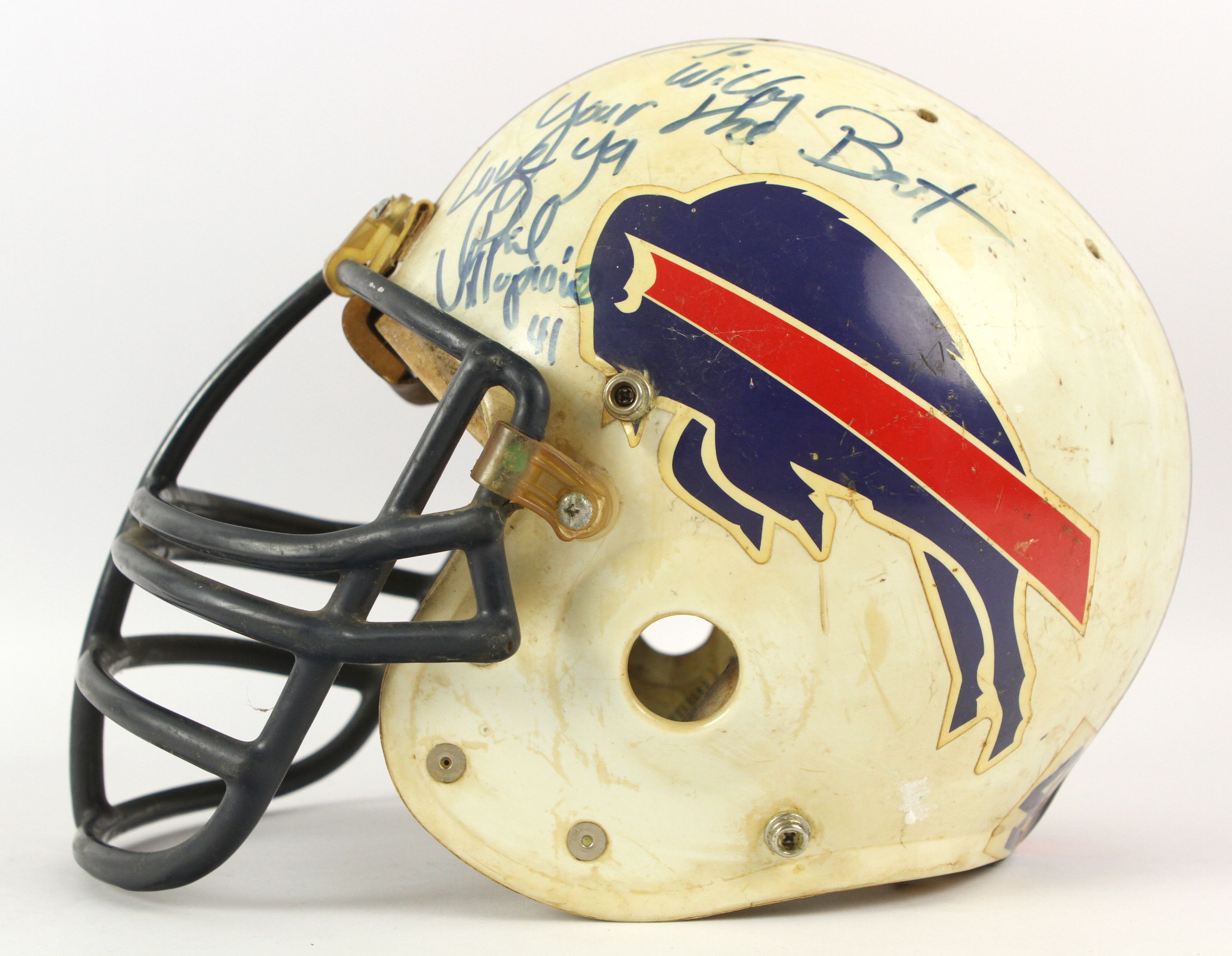 1970-73 Buffalo Bills Game Worn Helmet. Football Collectibles, Lot  #81496