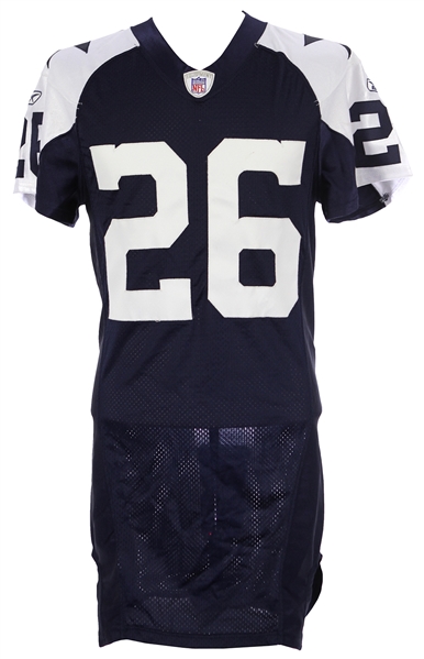2007 Aaron Glenn Dallas Cowboys Preseason Road Jersey (MEARS LOA/Steiner)