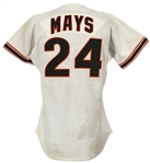 1989 Willie Mays San Francisco Giants Signed Old Timers Jersey (MEARS LOA/JSA)