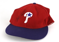 2005 Mike Lieberthal Philadelphia Phillies Signed Game Worn Home Jersey & Alternate Cap (MEARS LOA/JSA)