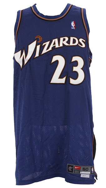 2002-03 Michael Jordan Washington Wizards Road Jersey (MEARS LOA)
