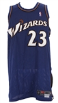 2002-03 Michael Jordan Washington Wizards Road Jersey (MEARS LOA)