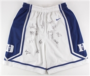2002-04 Duke Blue Devils Team Signed Basketball Shorts w/ 15 Signatures Including Mike Krzyzewski, JJ Redick & More (JSA)
