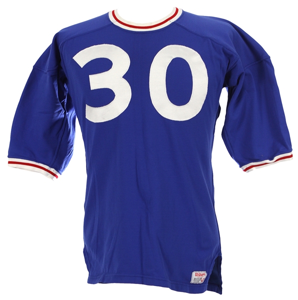 1967-73 Starr #30 Wilson Prototype Football Jersey (MEARS LOA)