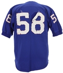 1950's Blue MacGregor #58 Game Worn Football Jersey (MEARS LOA)