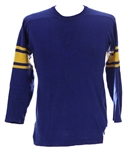 1950s Blue MacGregor Goldsmith Game Worn Durene Football Jersey (MEARS LOA)