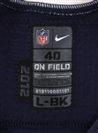 2012 (November 1) Eric Weddle San Diego Chargers Game Worn Home Jersey (MEARS LOA/Team Letter)