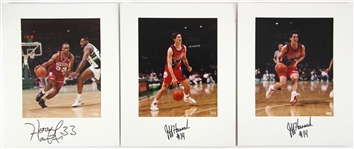 1980s/90s Philadelphia 76ers Vogue Photographer Studio Professional 11x14 Photo Lot (5 signed, 6 total) (JSA)