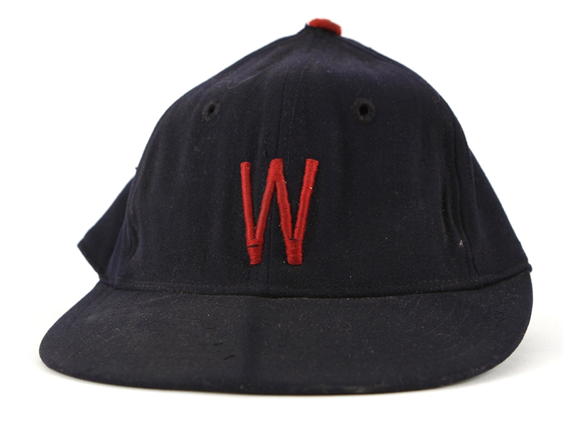 1952-60 Washington Senators Game Worn Cap (MEARS LOA)