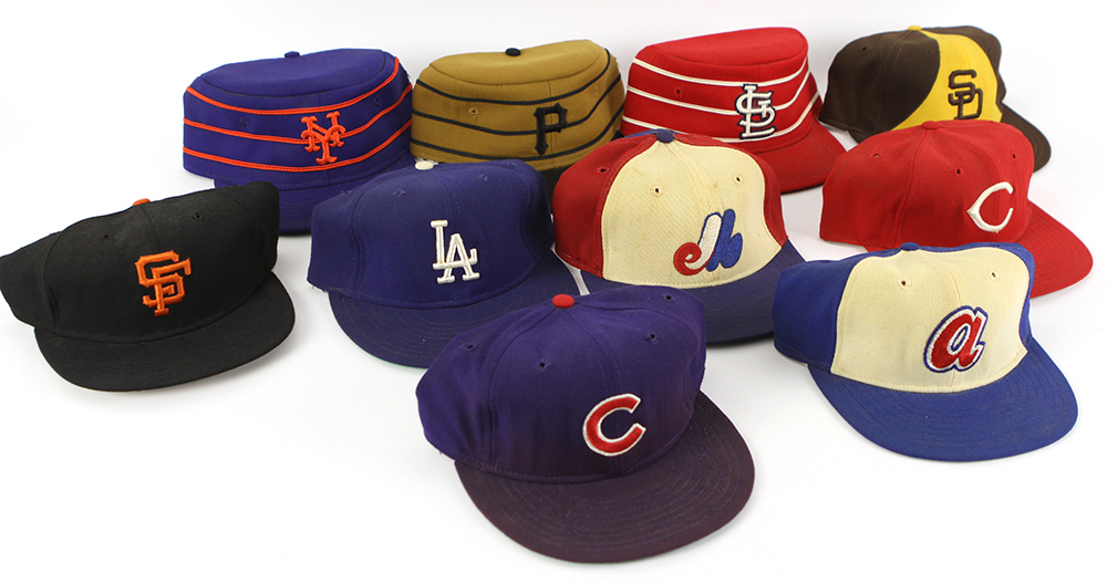 1976 mlb pillbox caps