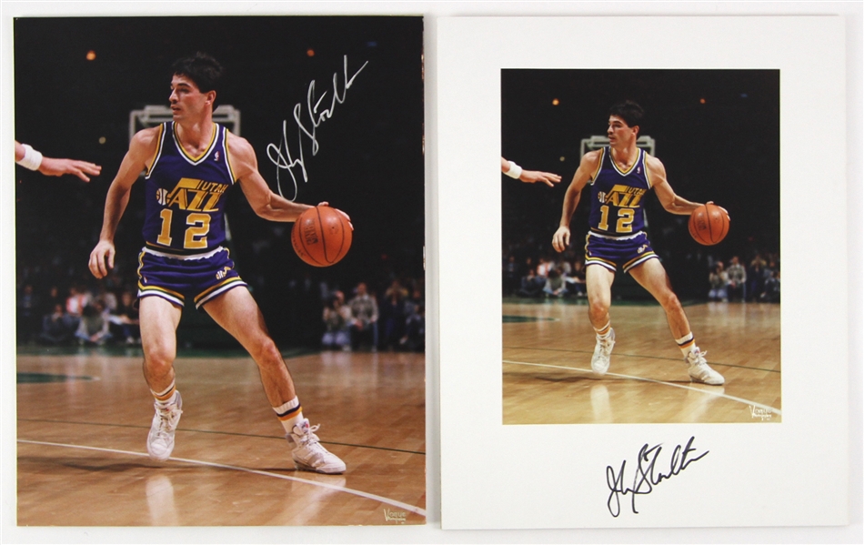 1980s/90s Utah Jazz Vogue Photographer Studio Professional 11x14 Photo Lot (4 signed) (JSA)