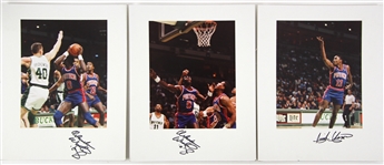 1980s/90s Detroit Pistons Vogue Photographer Studio Professional 11x14 Photo Lot (8 signed, 9 total) (JSA)