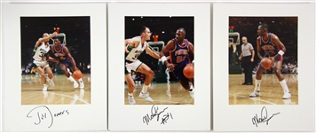 1980s/90s Detroit Pistons Vogue Photographer Studio Professional 11x14 Photo Lot (8 signed, 9 total) (JSA)