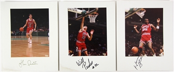1980s/90s Chicago Bulls Vogue Photographer Studio Professional 11x14 Photo Lot (8 signed) (JSA) W/ Michael Jordan