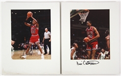 1980s/90s Chicago Bulls Vogue Photographer Studio Professional 11x14 Photo Lot (8 signed) (JSA) W/ Michael Jordan