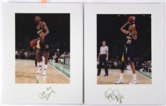 1980s/90s Indiana Pacers Vogue Photographer Studio Professional 11x14 Photo Lot (2 signed) (JSA)