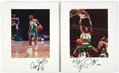 1980s/90s Seattle Supersonics Vogue Photographer Studio Professional 11x14 Photo Lot (4 signed) (JSA)