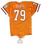 1991 Reuben Davis Tampa Bay Buccaneers Game Home Worn Uniform w/ Jersey & 2 Pairs of Pants (MEARS LOA)