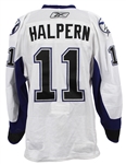 2009-10 Jeff Halpern Tampa Bay Lightning Game Worn Road Jersey (MEARS LOA/MeiGray)