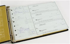 2000s Warren Spahn Milwaukee Braves Bank of Oklahoma Personal Checking Binder w/ 200+ Unused Checks (Warren Spahn Estate)