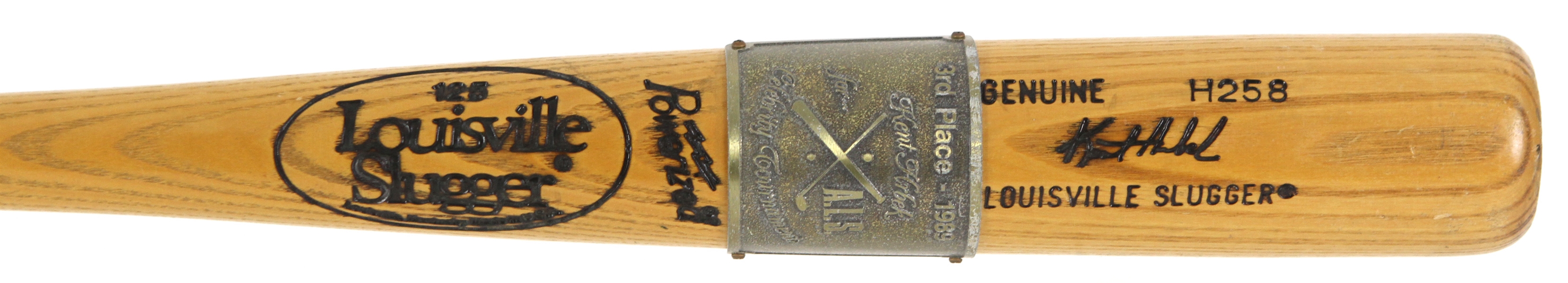 1989 Kent Hrbek Celebrity Golf Tournament for ALS Louisville Slugger 3rd Place Bat 